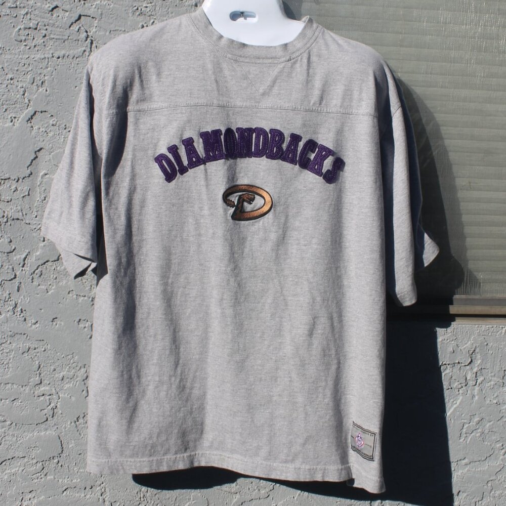 Lee Sport Arizona Diamondbacks Men T-Shirt Size XL Gray MLB Baseball Vintage 90'